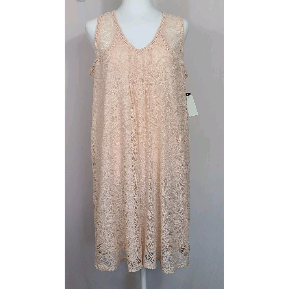 Sequin Hearts L mini dress lace lined embroidery pink peach romantic dance